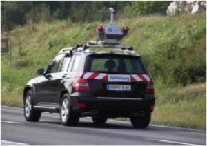 Riegl Scanner Mounted On Automobile
